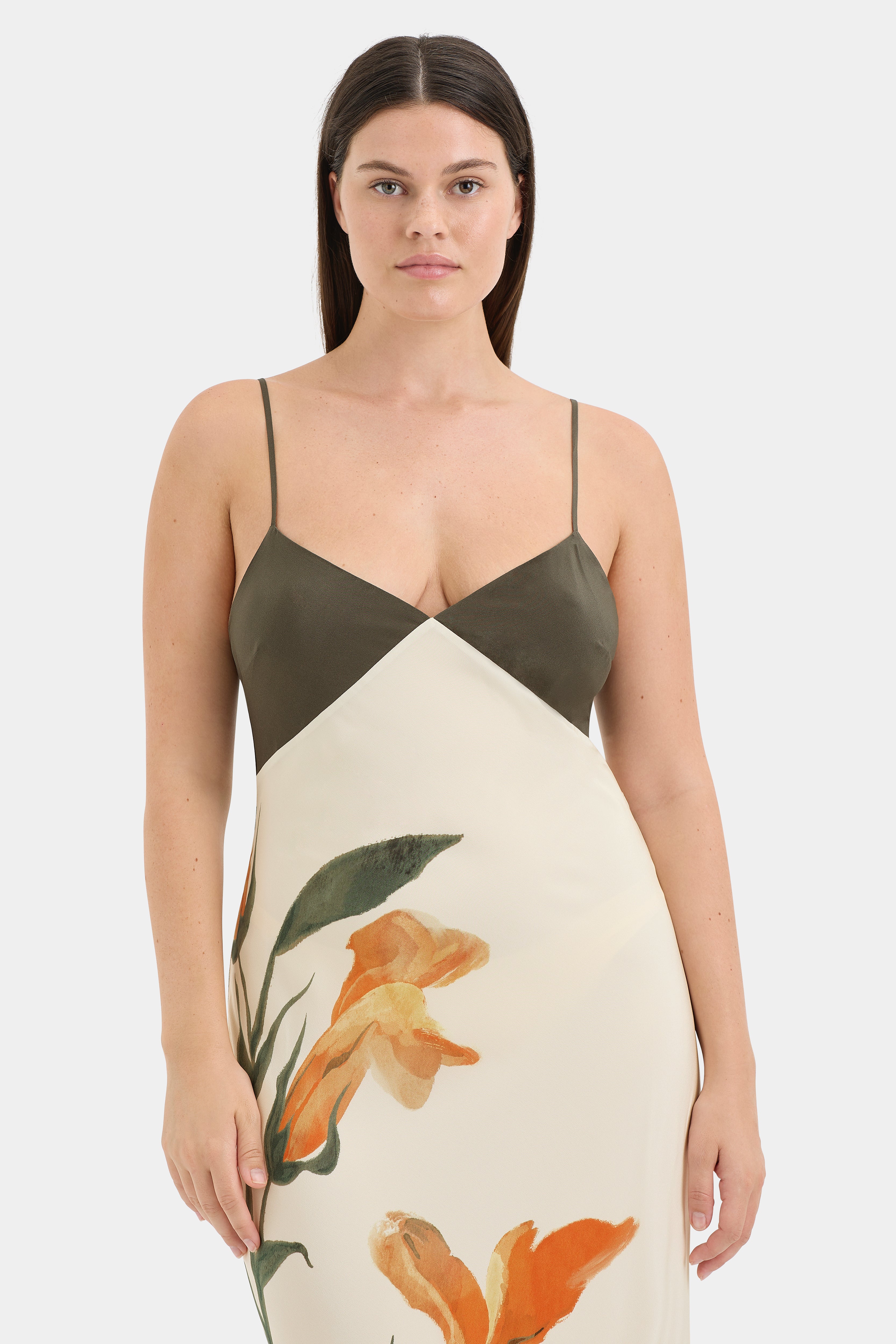 Constance V Neck Slip Dress