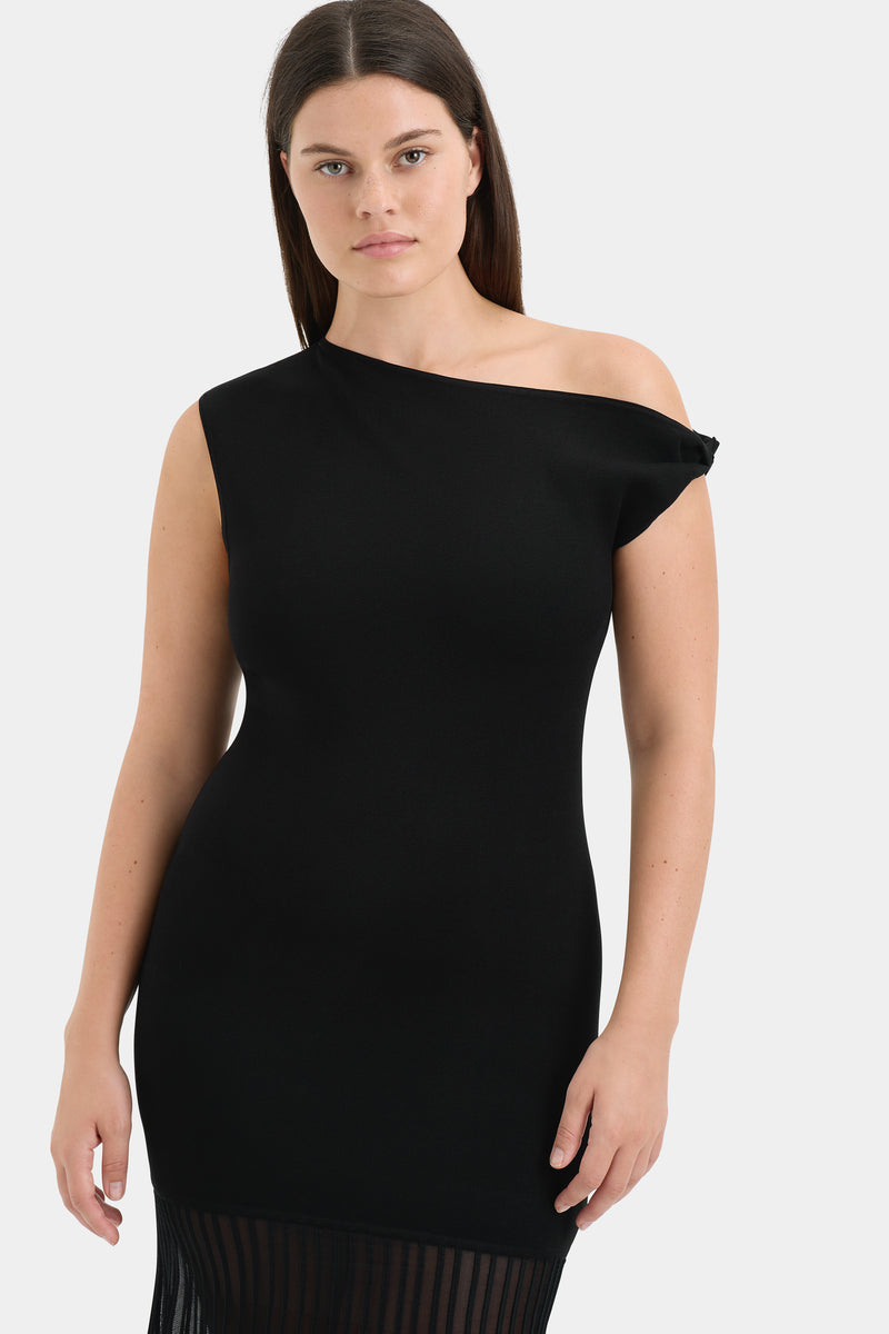 Indigo Twist Dress