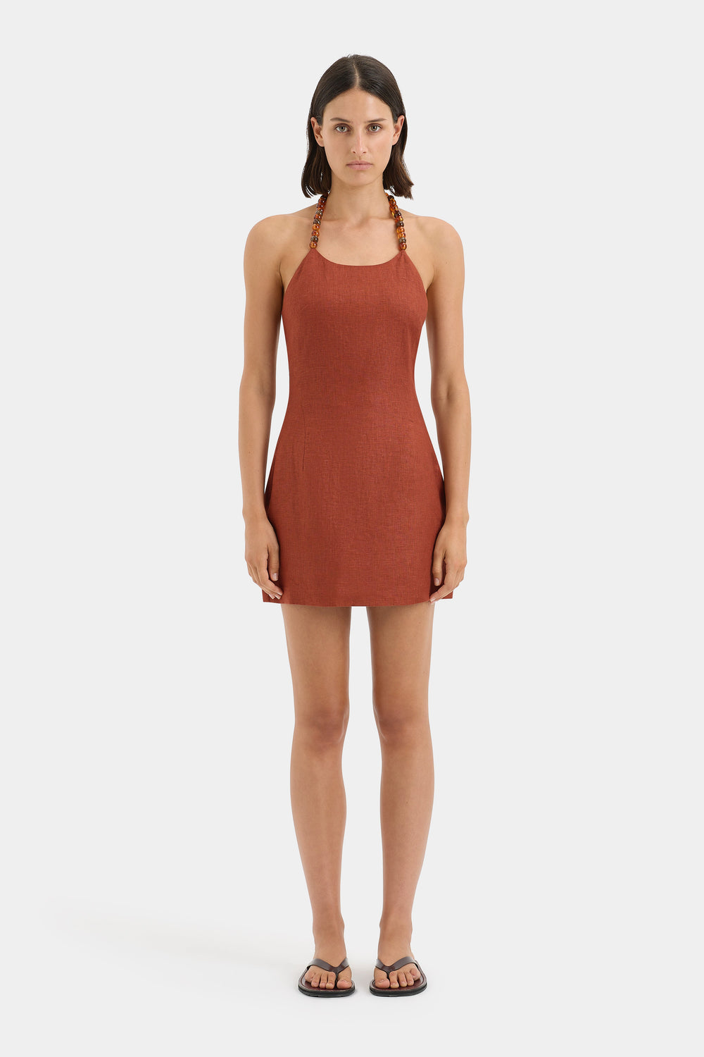 Moretti Halter Mini Dress