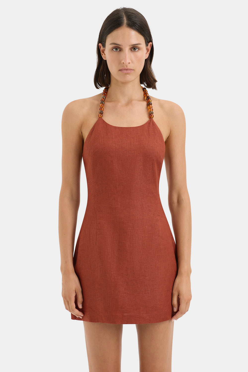 Moretti Halter Mini Dress