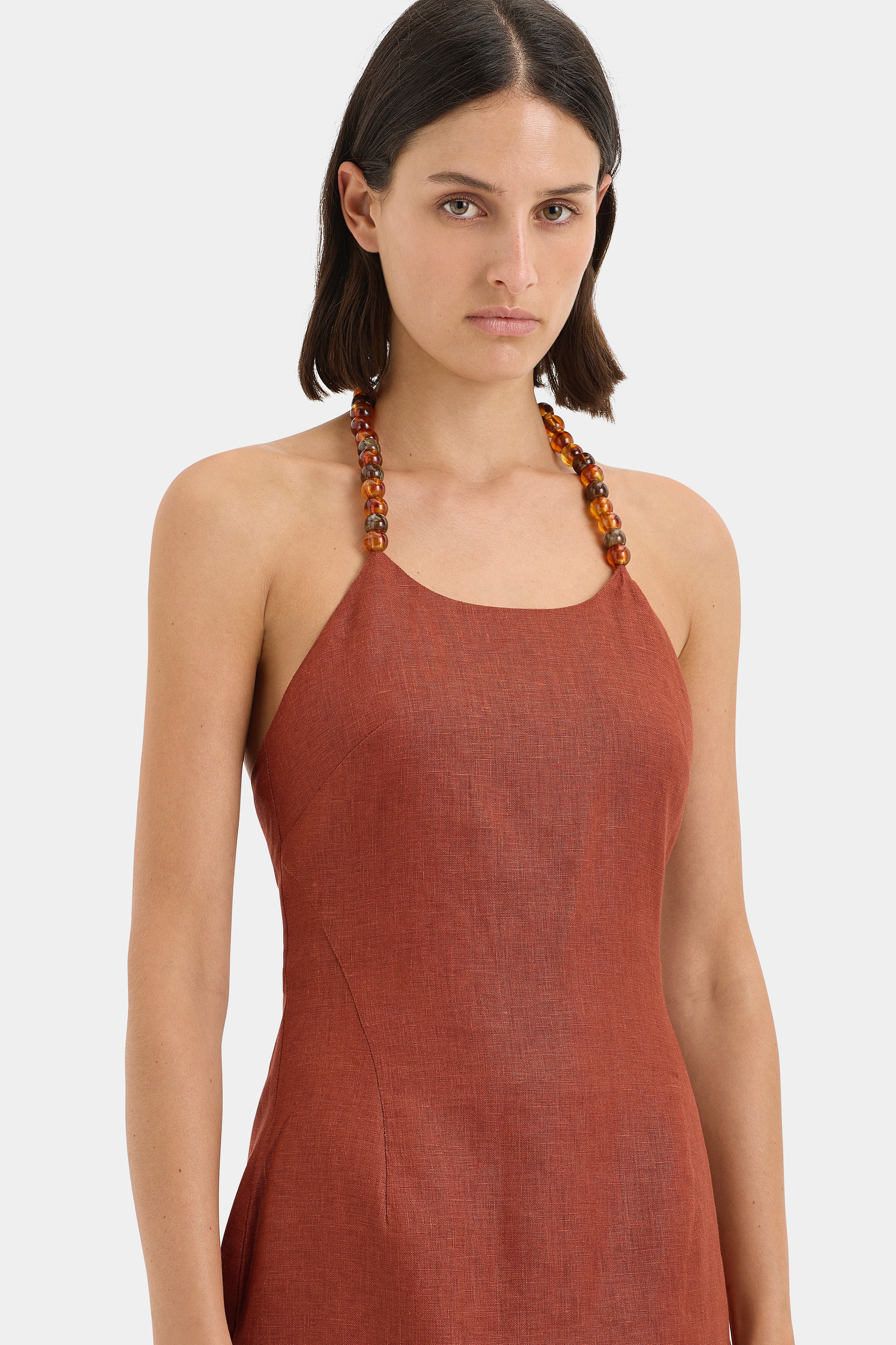 Moretti Halter Mini Dress