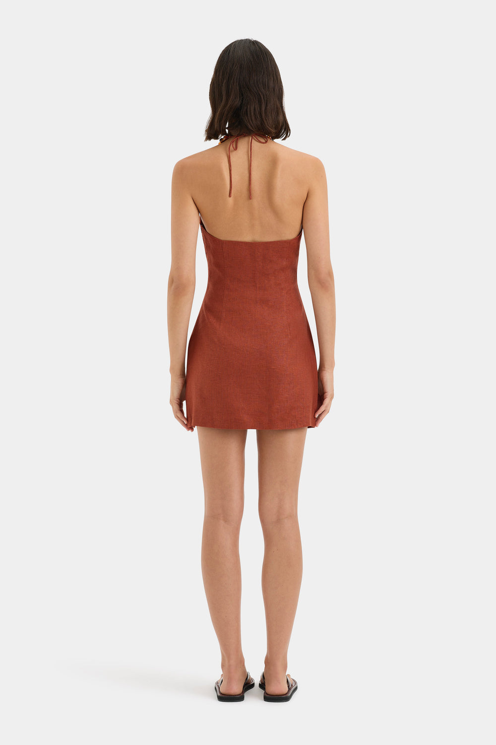 Moretti Halter Mini Dress