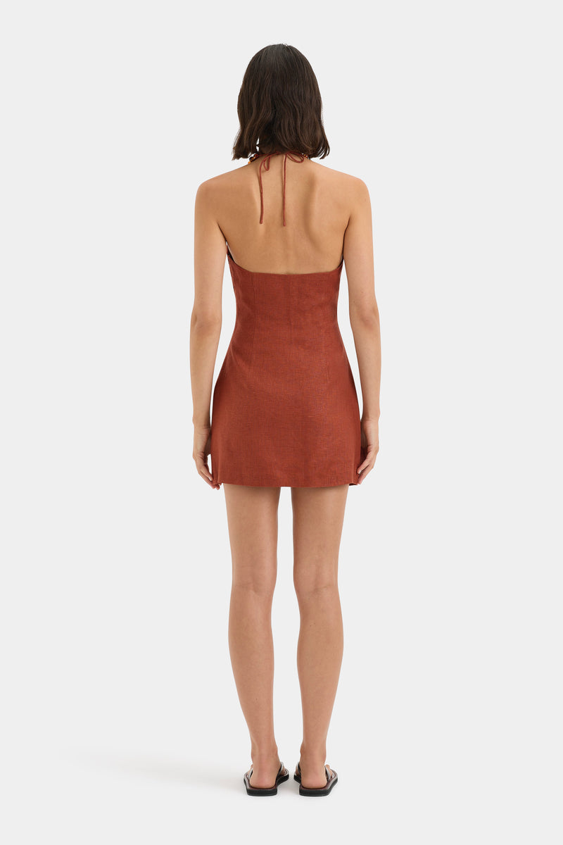 Moretti Halter Mini Dress
