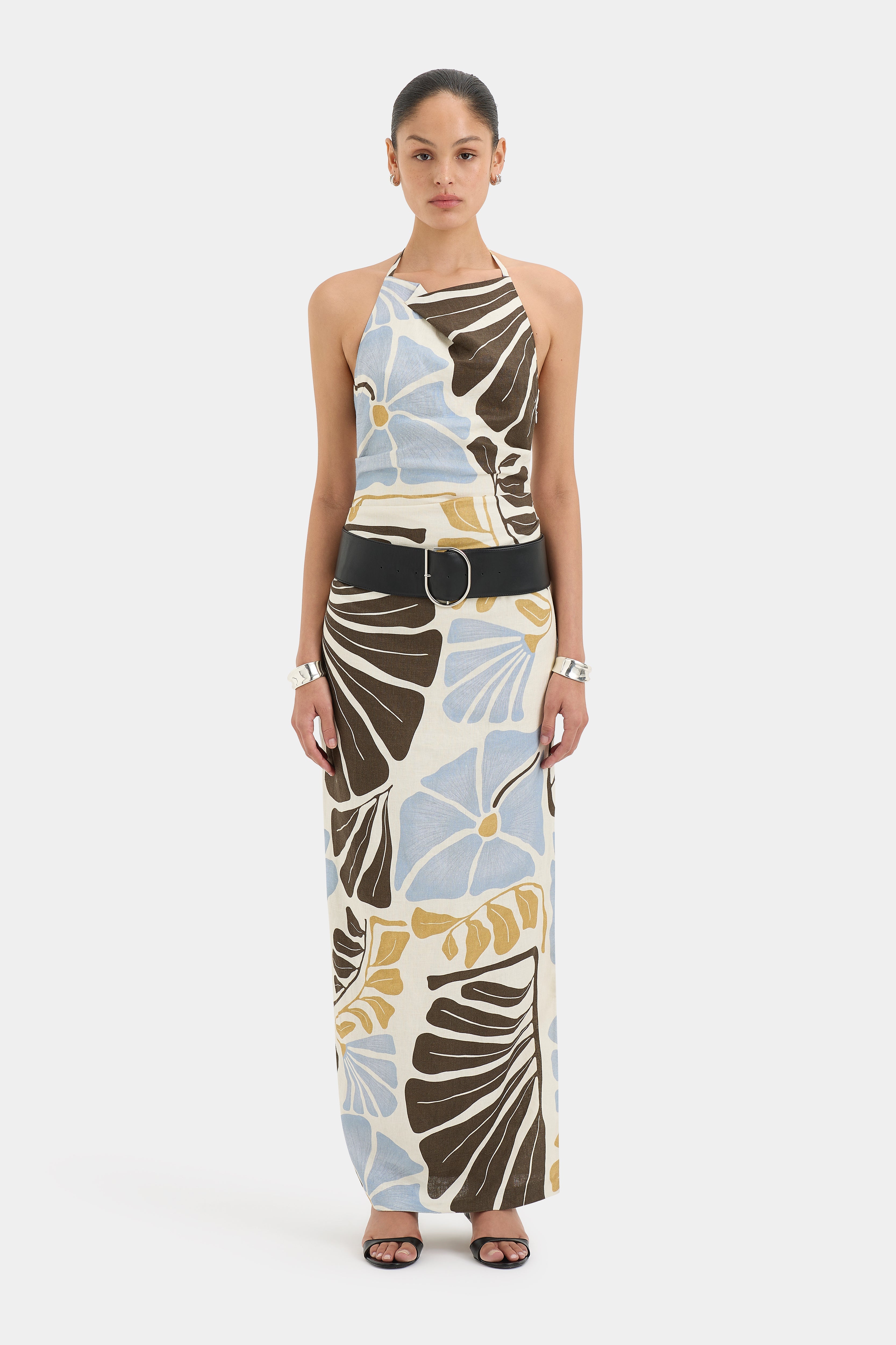 Lola Pleated Midi Dress