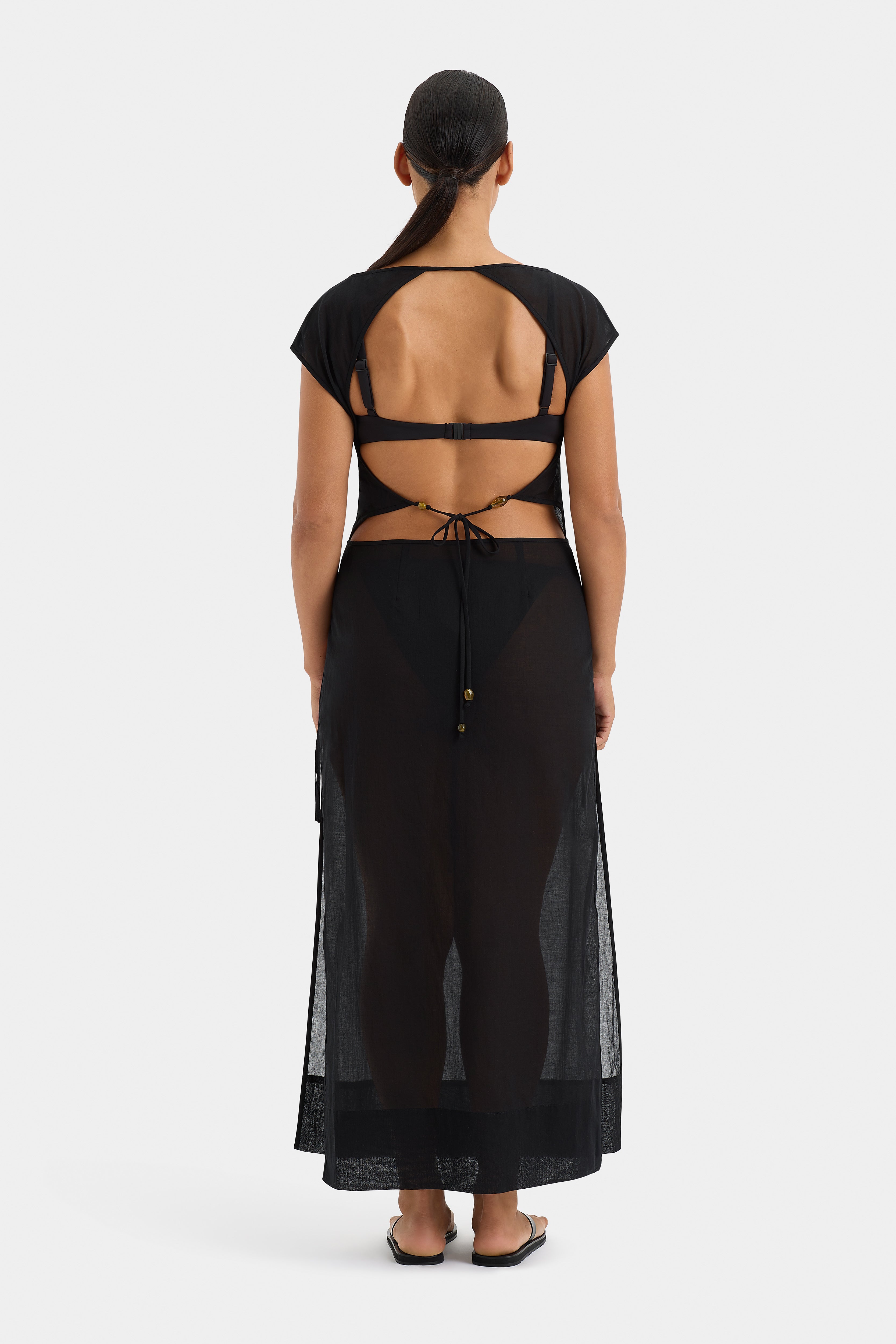 Blair Beaded Overlap Dress