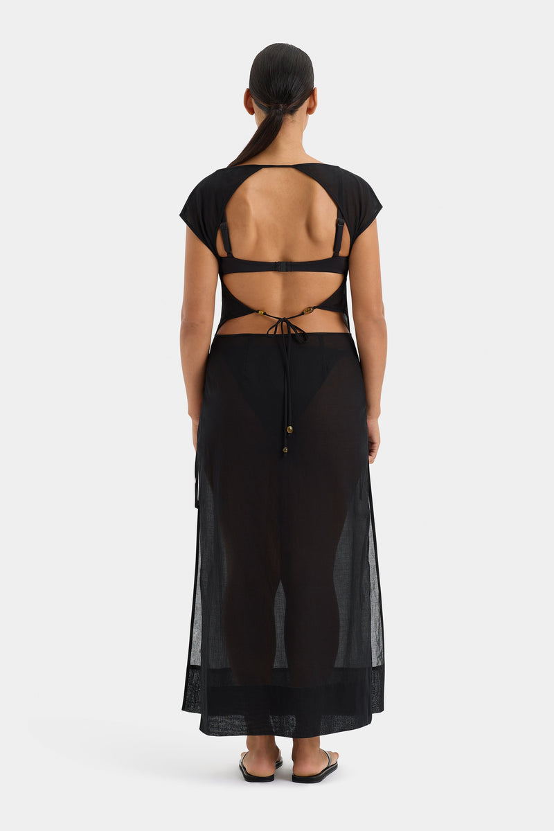 Blair Beaded Overlap Dress