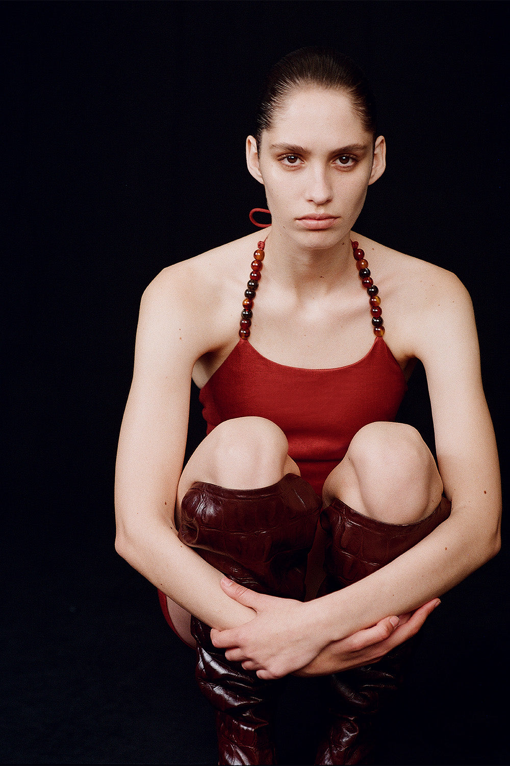 Moretti Halter Mini Dress