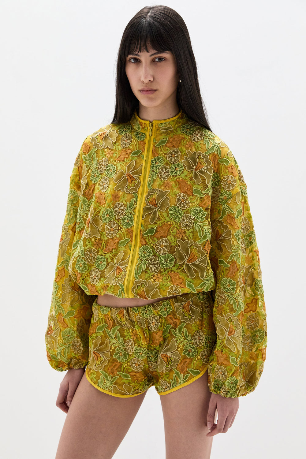 Lillie Lace Bomber Jacket