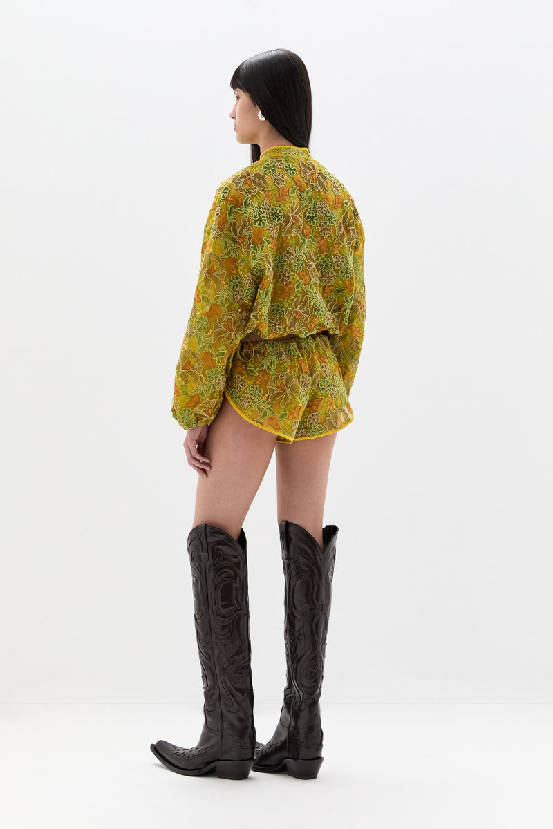 Lillie Lace Bomber Jacket