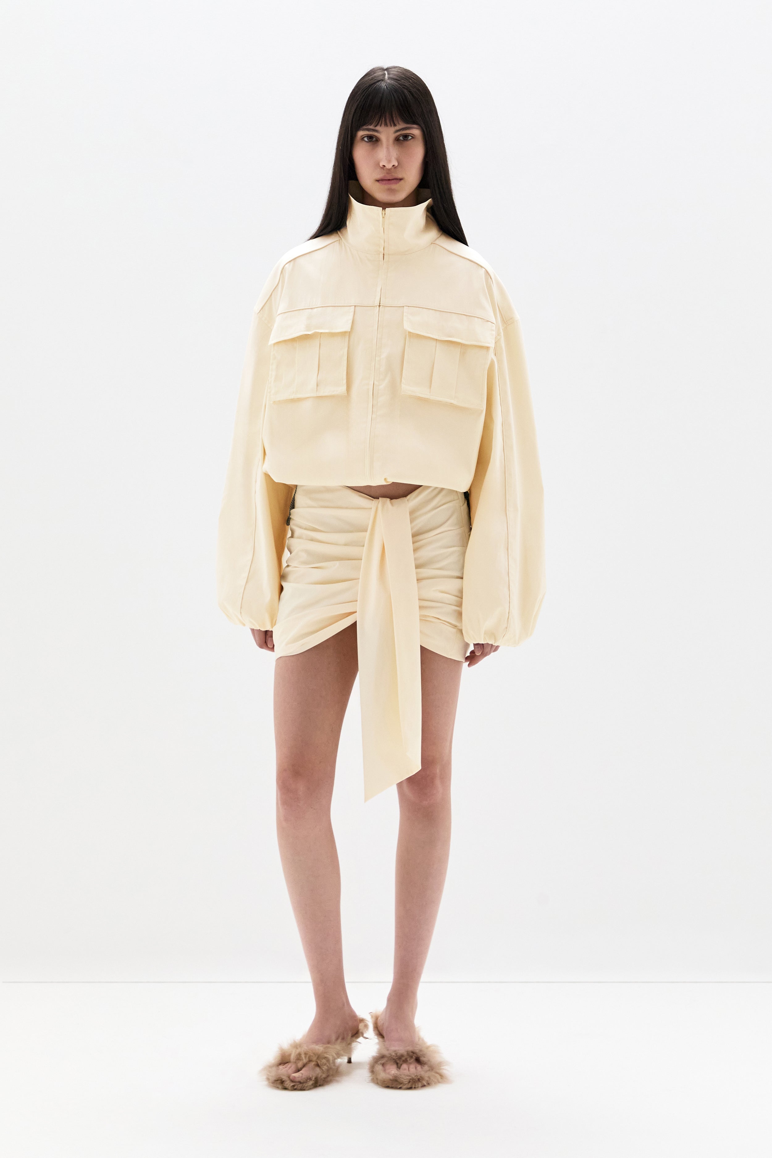 Arla Gathered Mini Skirt