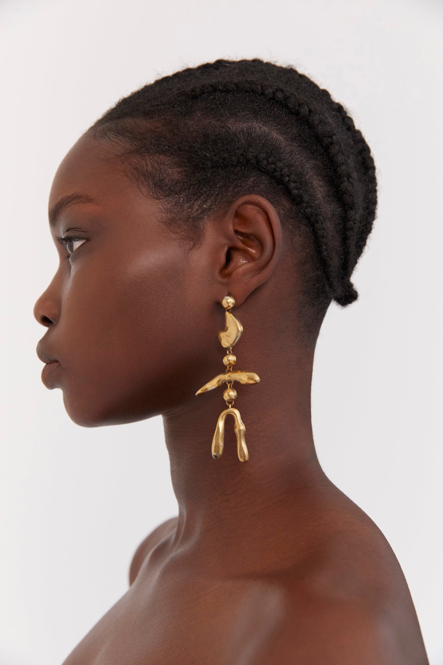 SIR the label Frankie Stacked Earring BRASS