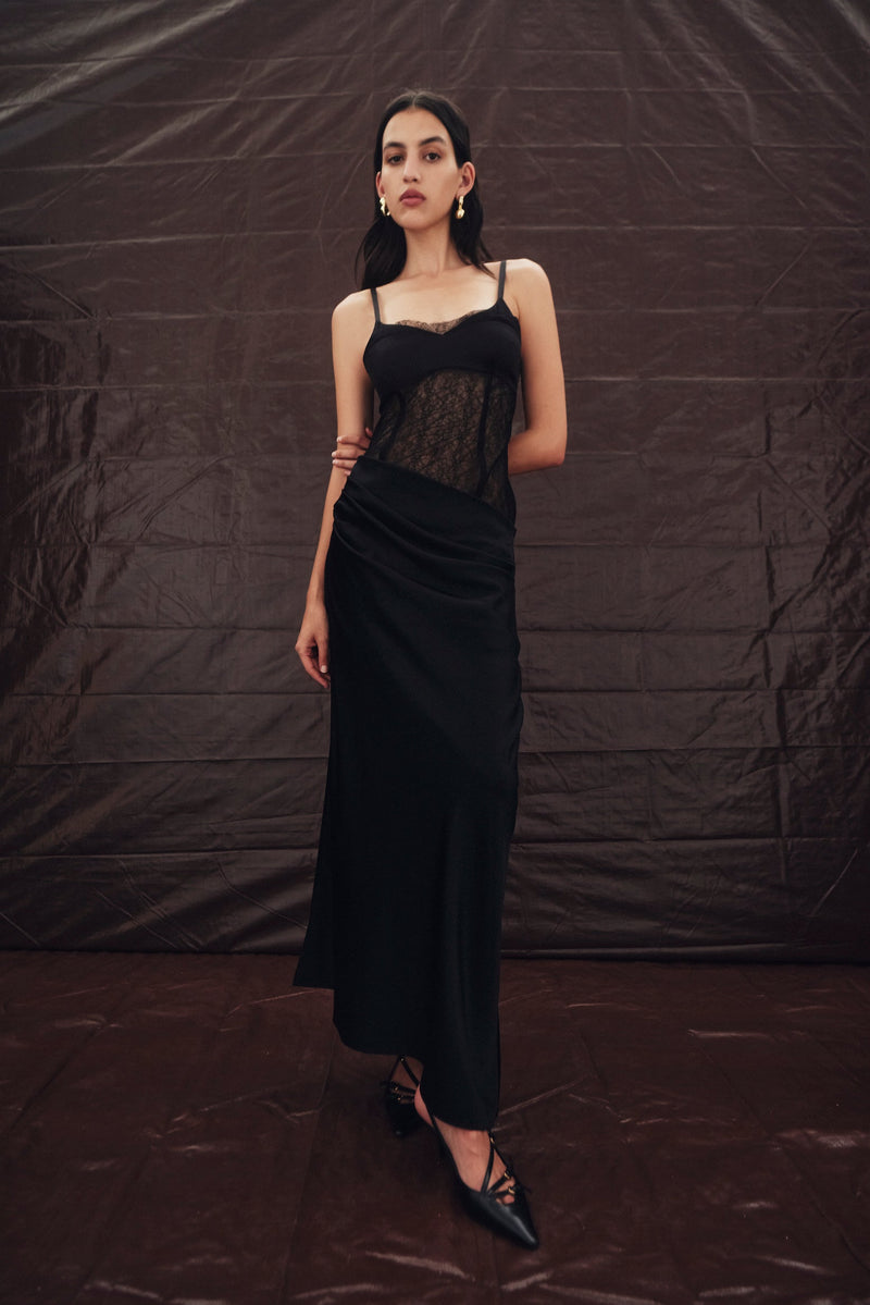 Dunya Draped Gown