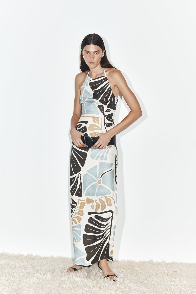 Lola Pleated Midi Dress