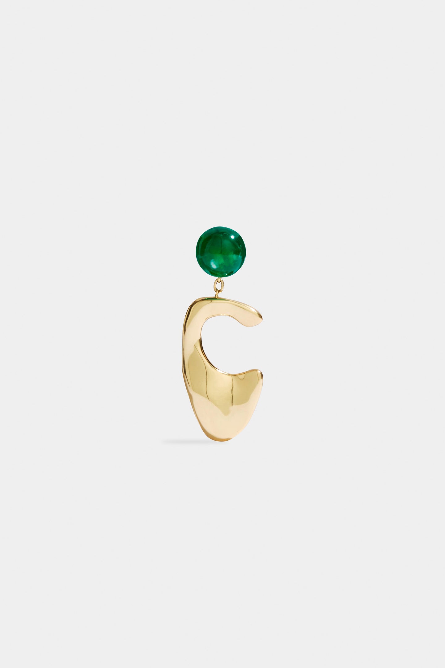 SIR the label Frankie Green Abstract Earring BRASS