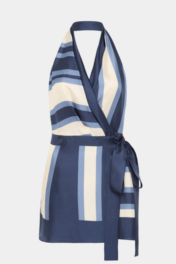 Dazed Wrap Halter - Studio Print
