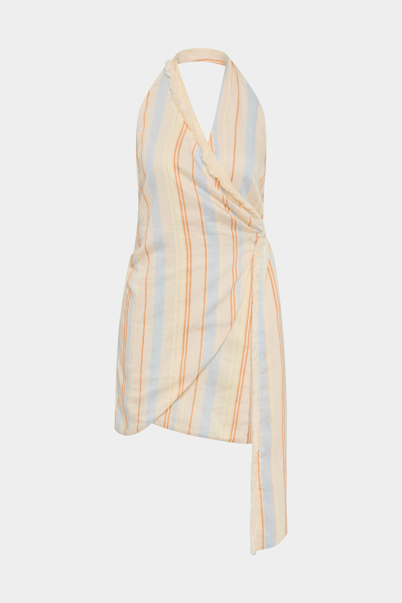 Pernille Wrap Halter Mini Dress