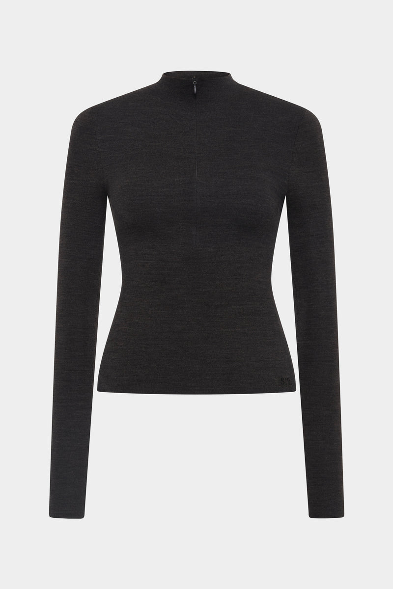 Mikkel Zip Long Sleeve Top