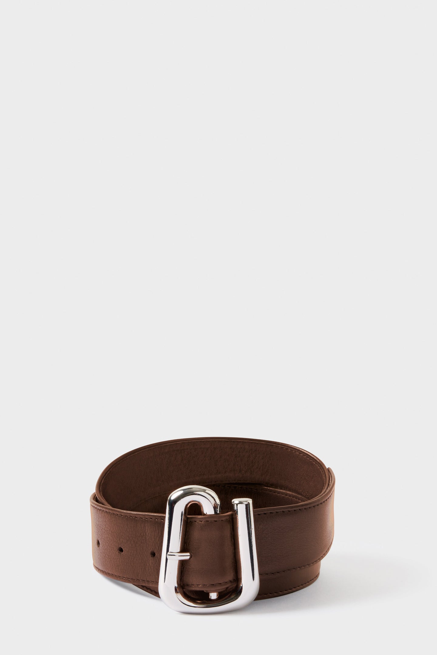 SIR the label Molinier Leather Belt Chocolate