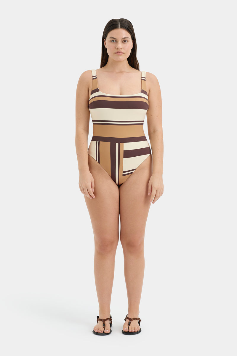 SIR the label Mahogany One Piece CANTINA STRIPE