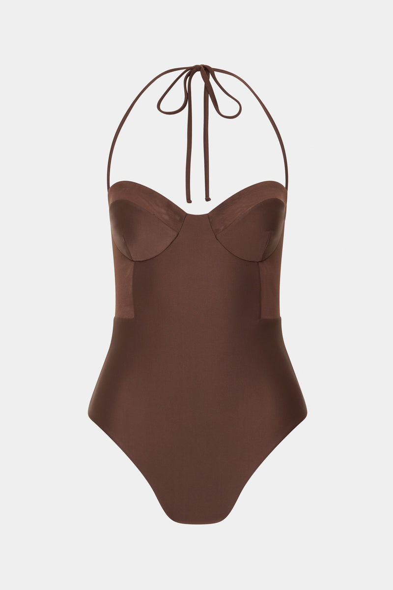 SIR the label Dunes Splice One Piece CHOCOLATE