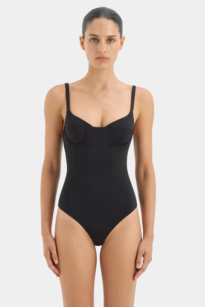 SIR the label Robbie Balconette One Piece BLACK