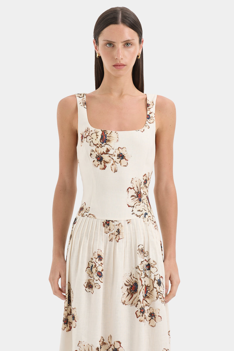 Freja Tiered Midi Dress