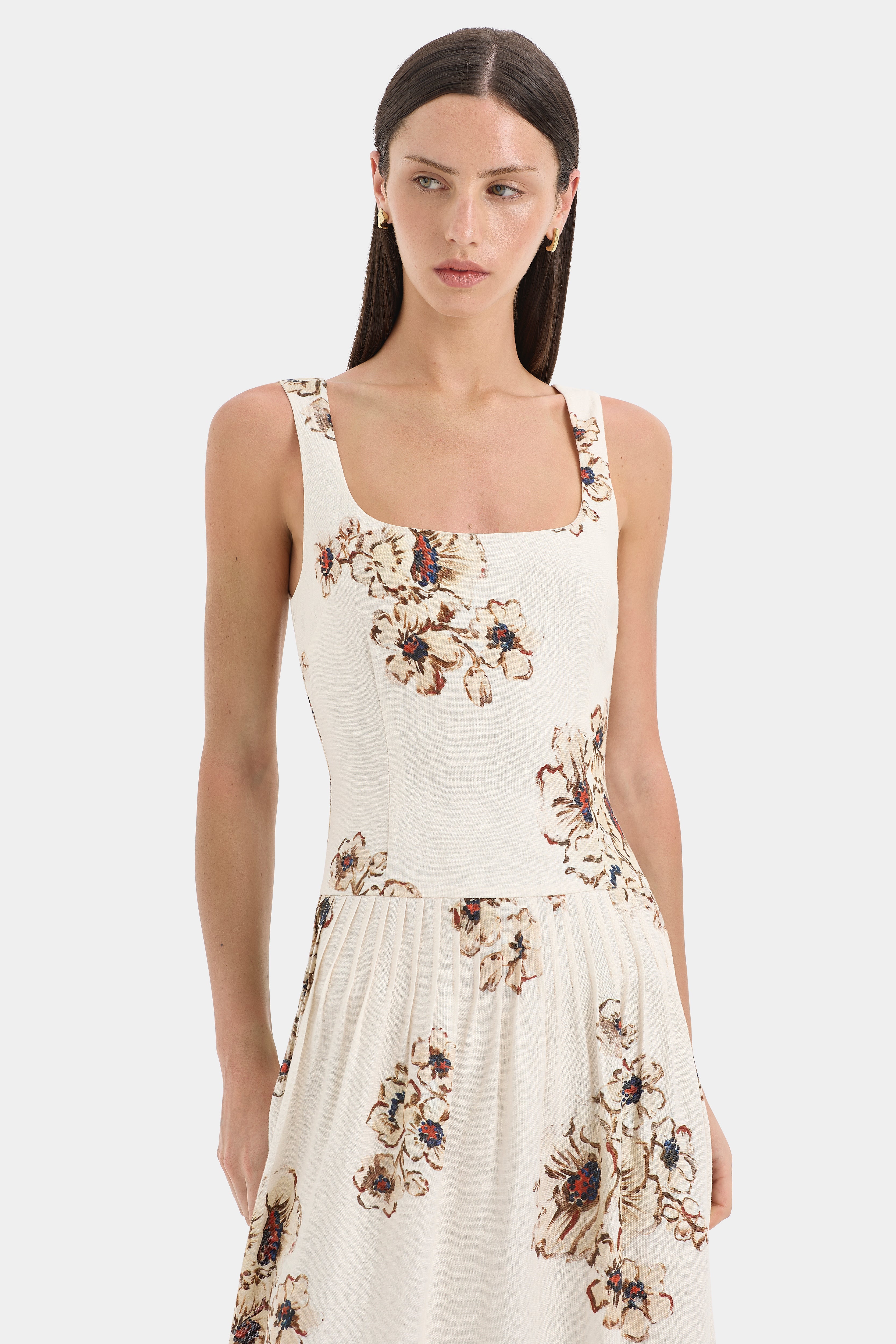 Freja Tiered Midi Dress