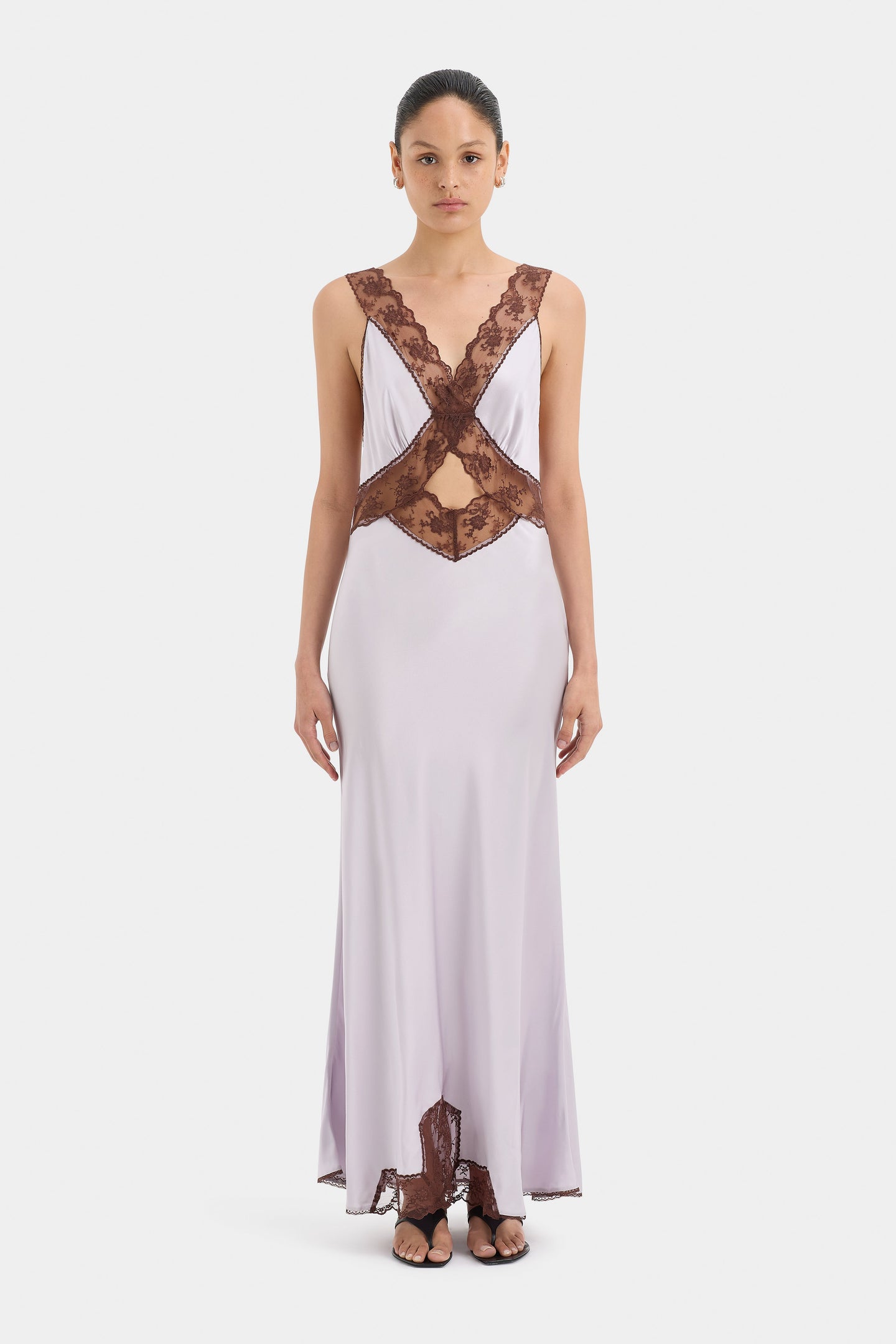 SIR the label Aries Cut Out Gown LILAC