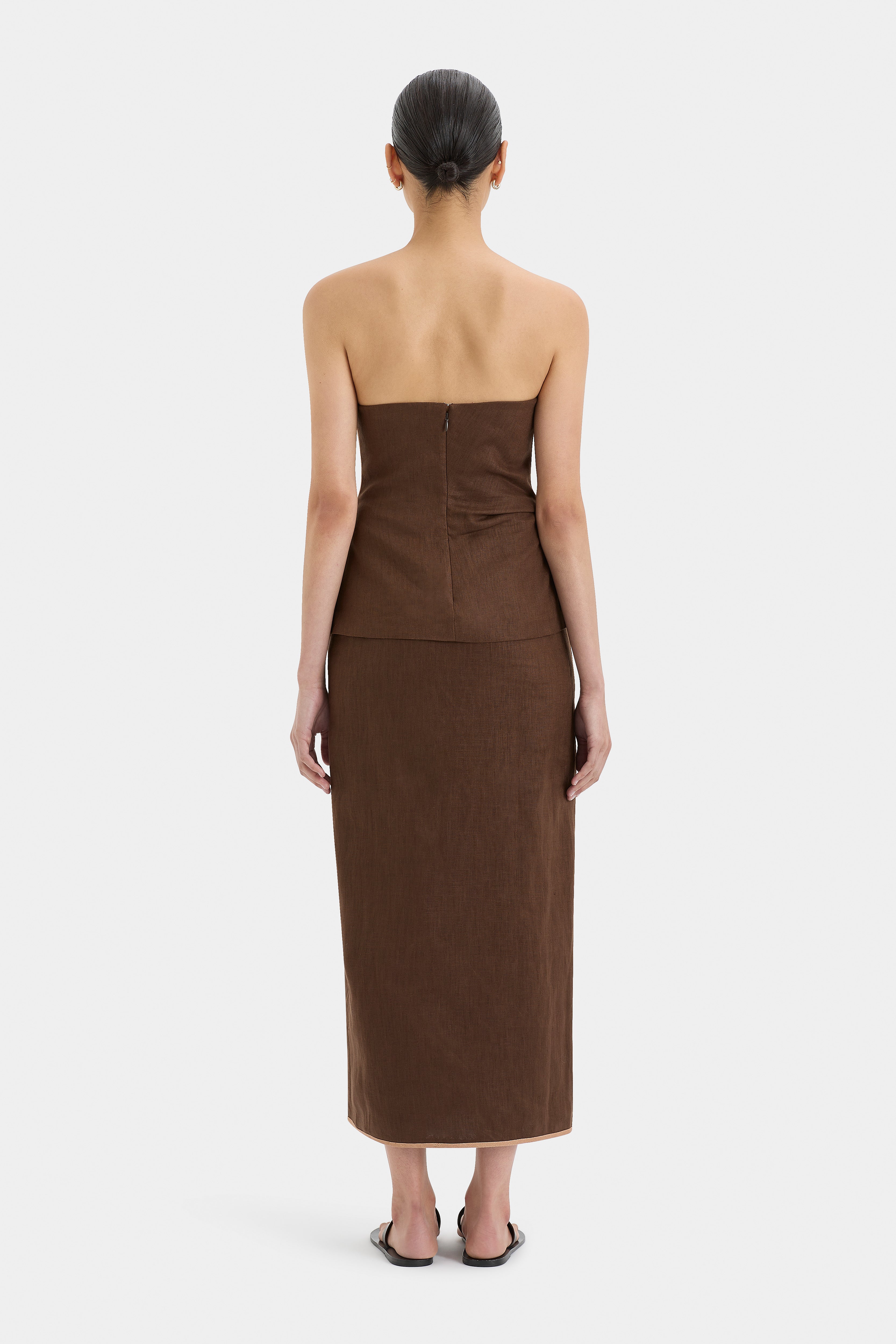 Affogato Twist Midi Skirt