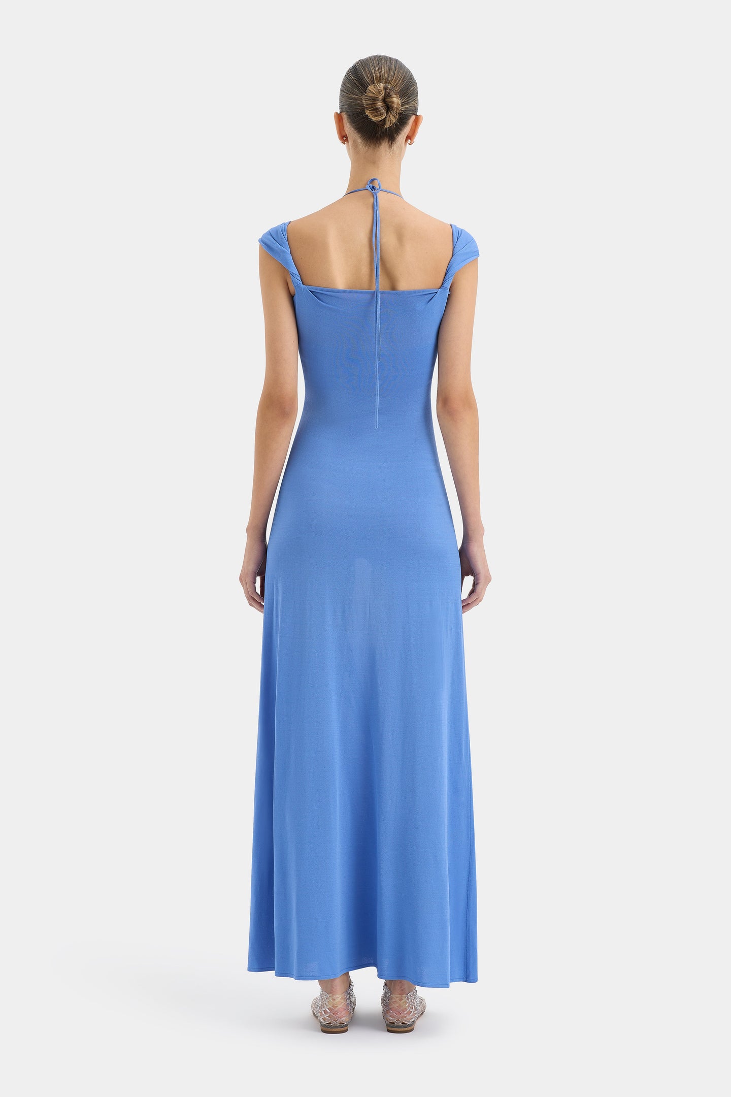 SIR the label Valejo Halter Dress CORNFLOWER