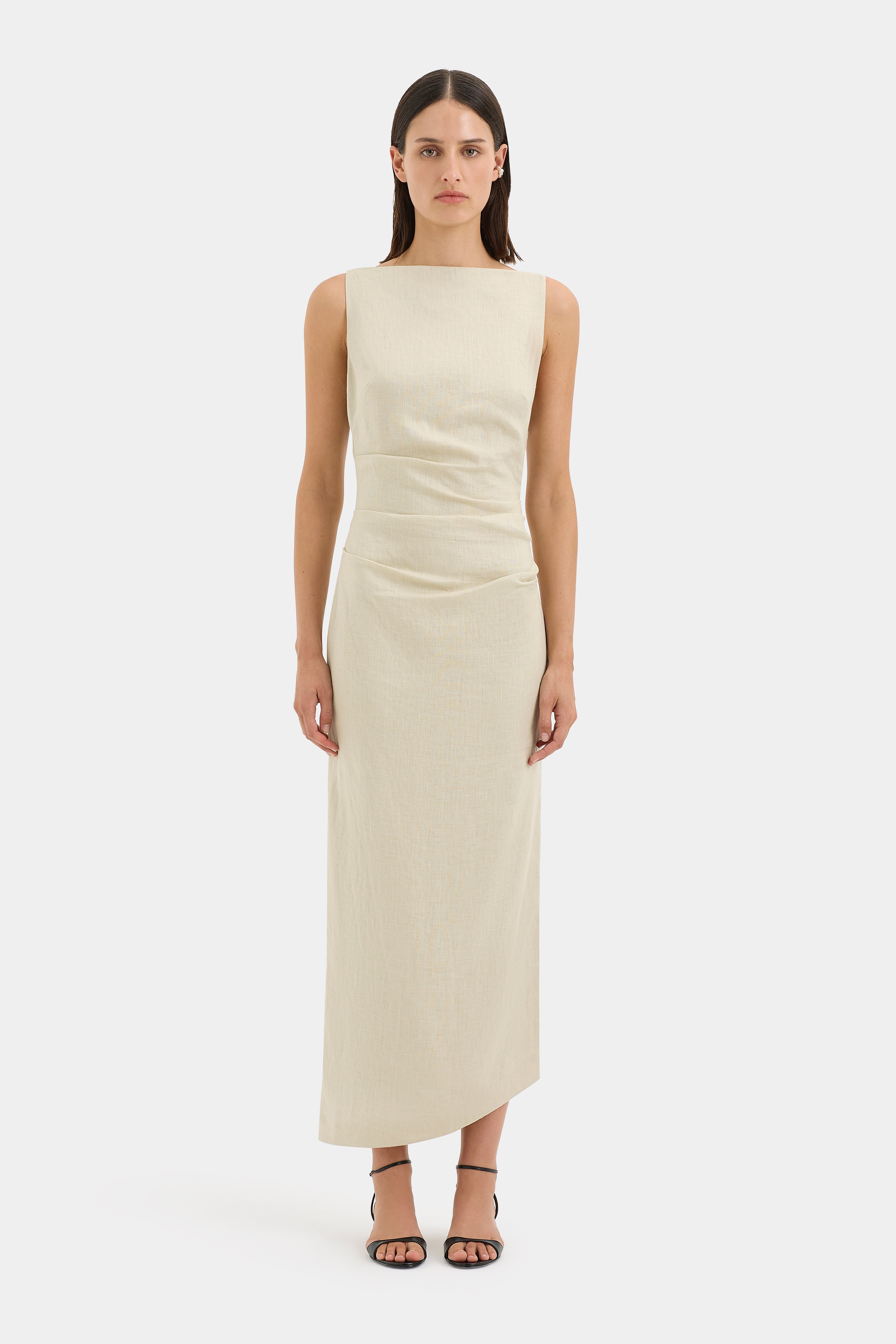 Raquel Midi Dress | Wheat | SIR. Raquel Midi Dress | Wheat | SIR.