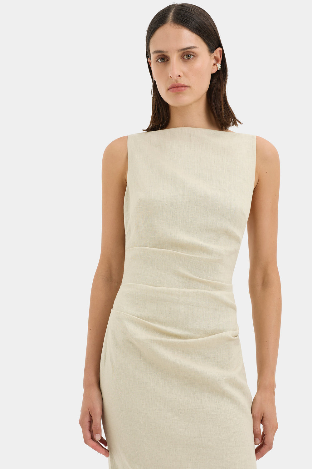Raquel Midi Dress | Wheat