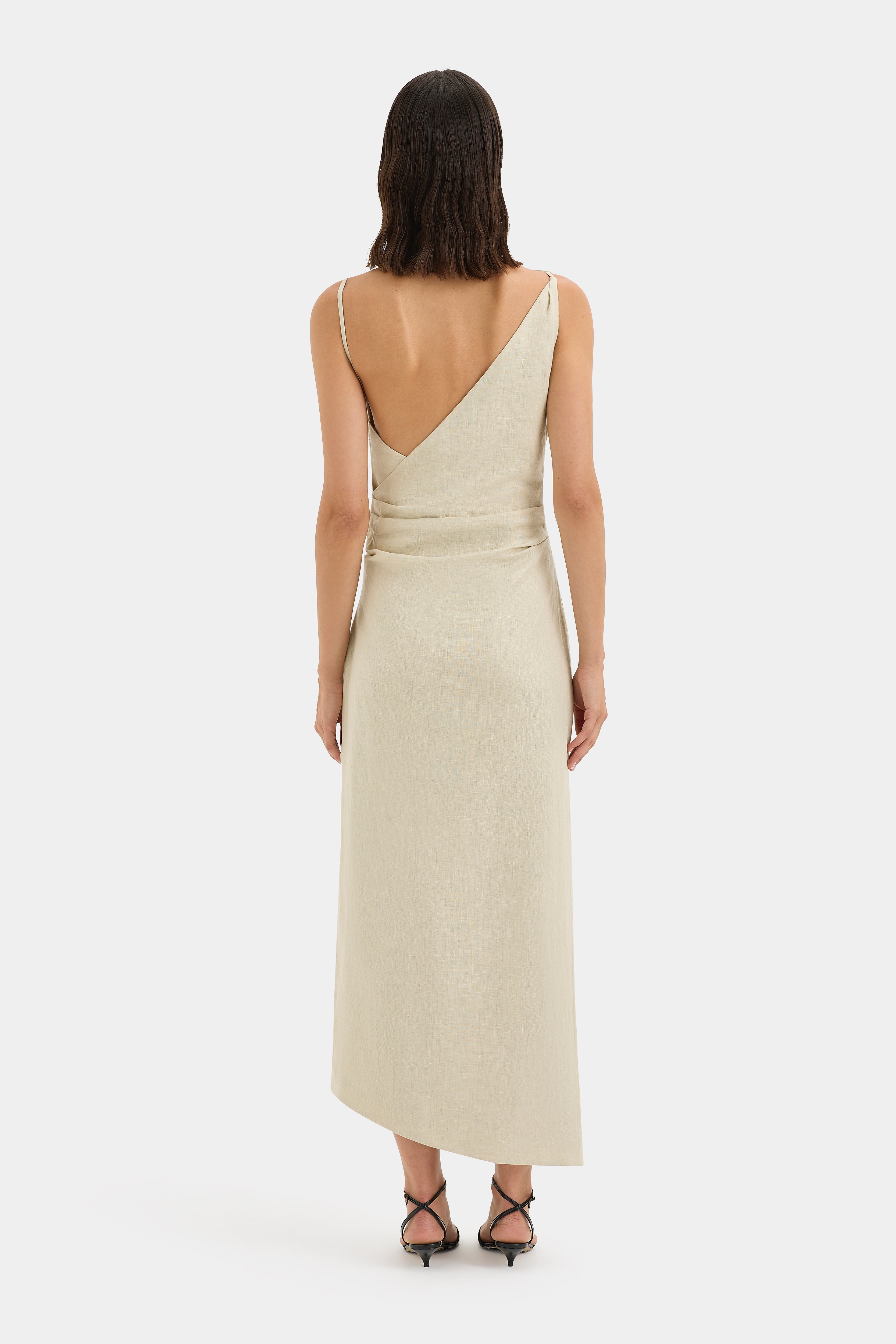 Raquel Midi Dress | Wheat | SIR. Raquel Midi Dress | Wheat | SIR.