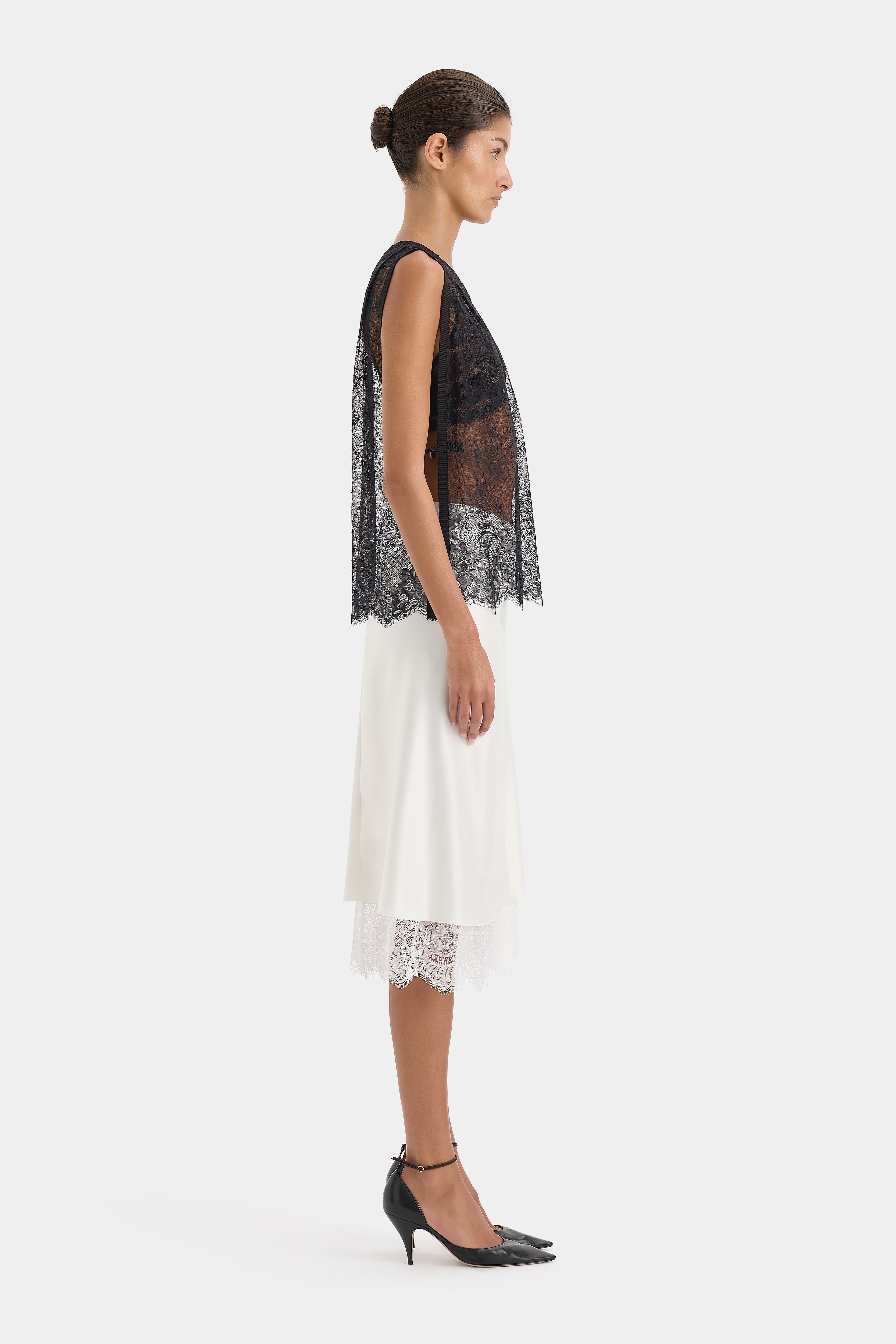 Ingrid Lace Midi Skirt