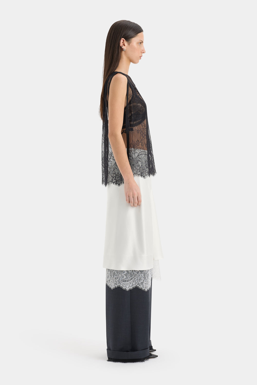 Ingrid Lace Midi Skirt