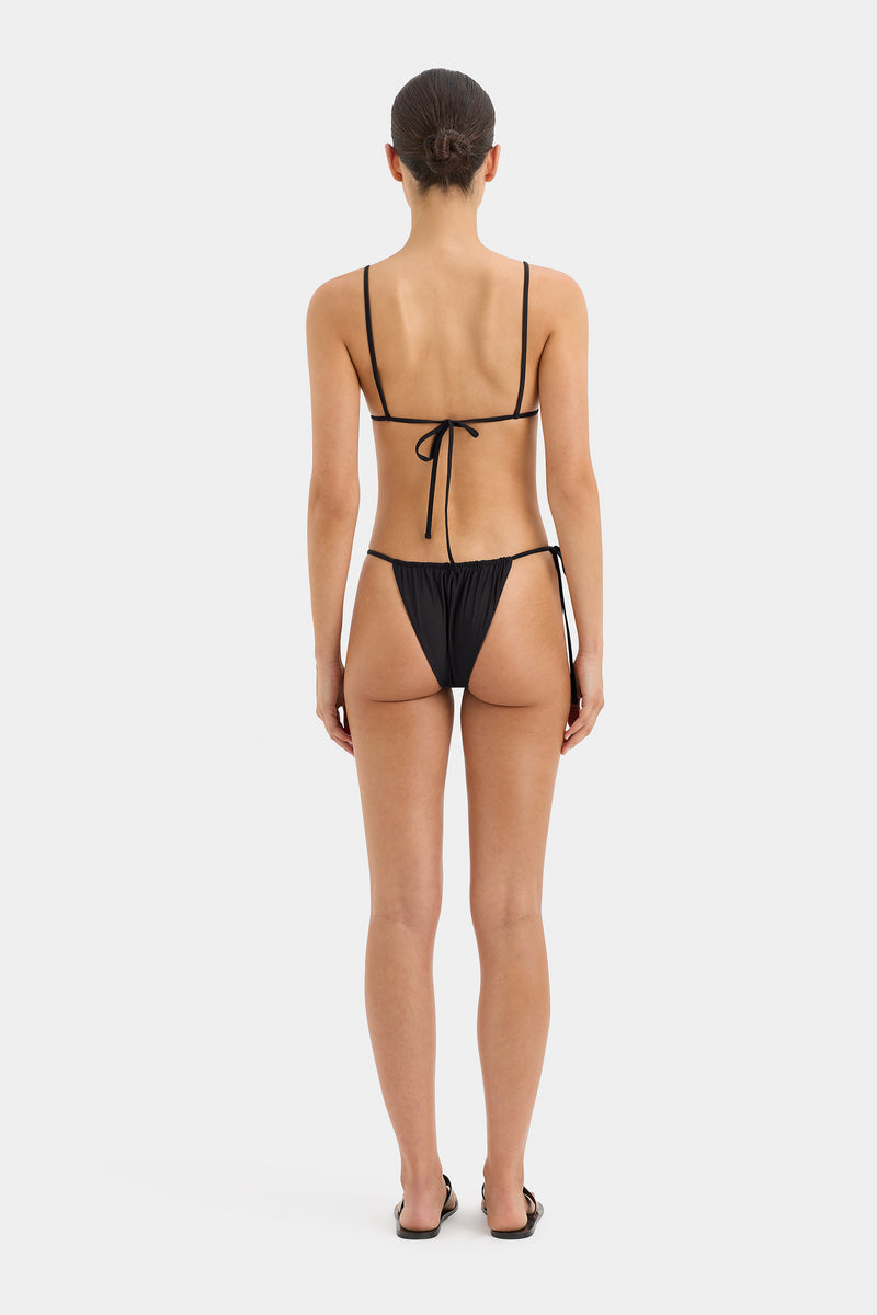 Women's Black String Bikini Top