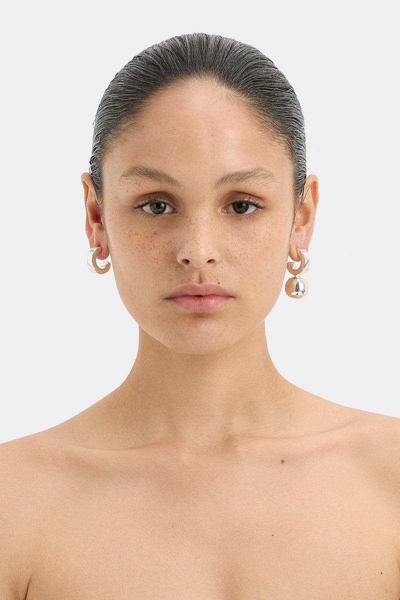 SIR the label Cielo Sphere Drop Earring SILVER