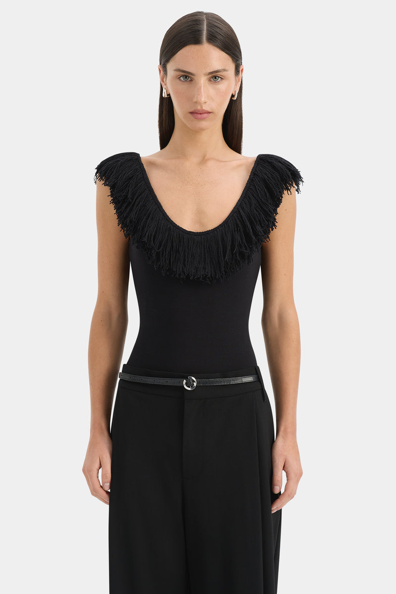 Marcelline Fringe Bodysuit