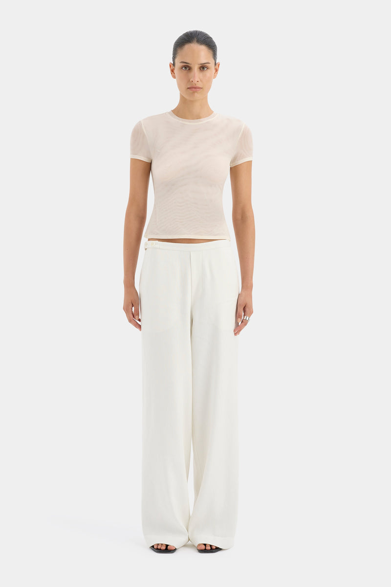 Dorian Wide Leg Pant Ivory SIR