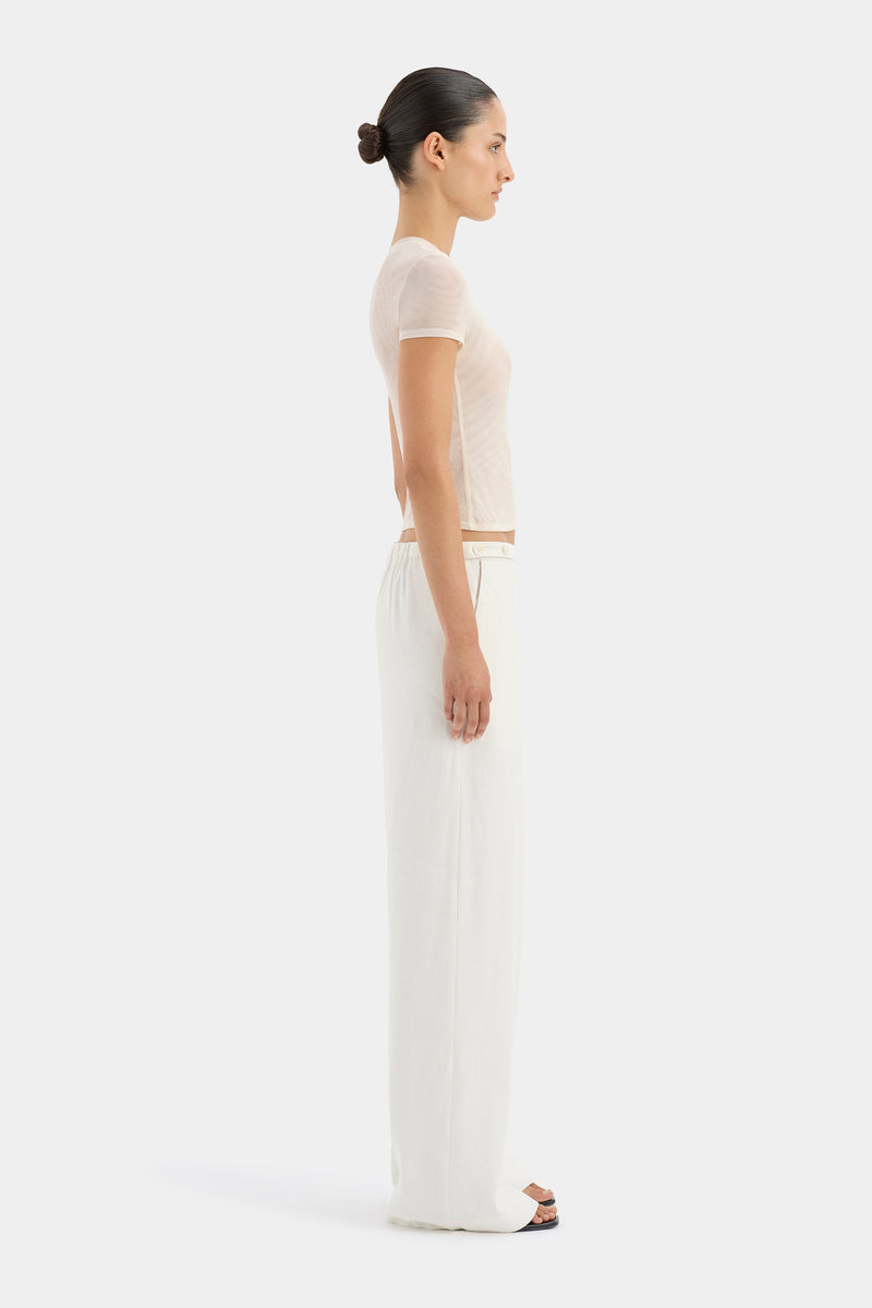 SIR the label Dorian Wide Leg Pant IVORY