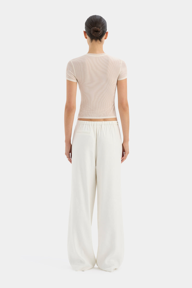 SIR the label Dorian Wide Leg Pant IVORY