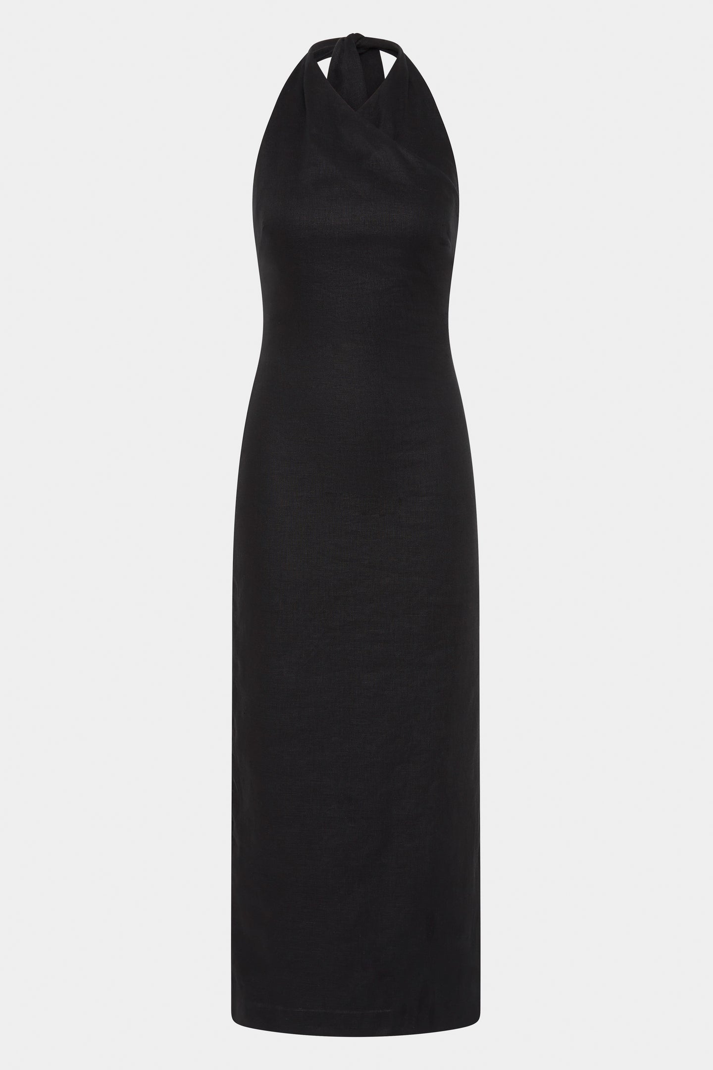 SIR the label Iris Halter Midi Dress BLACK