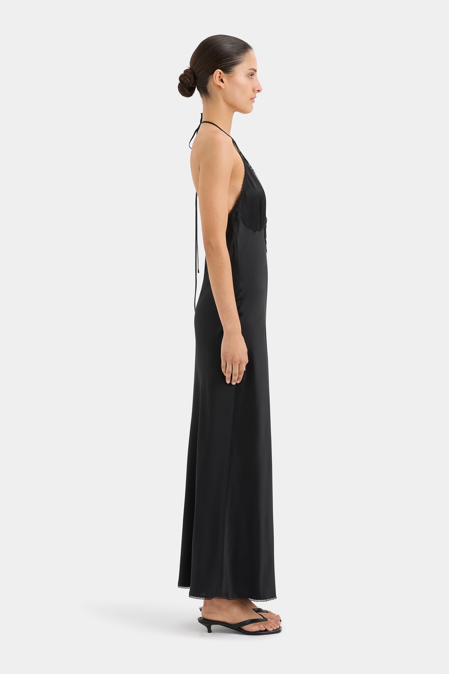 SIR the label Aries Halter Gown BLACK