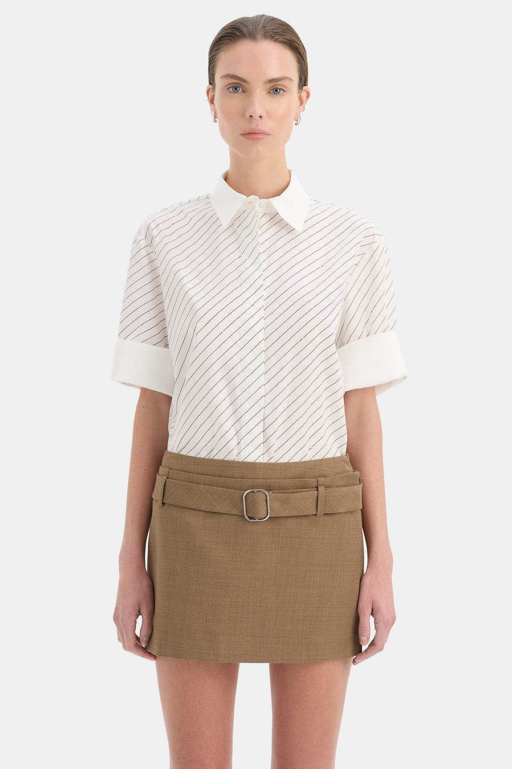 Bastille Belted Mini Skirt