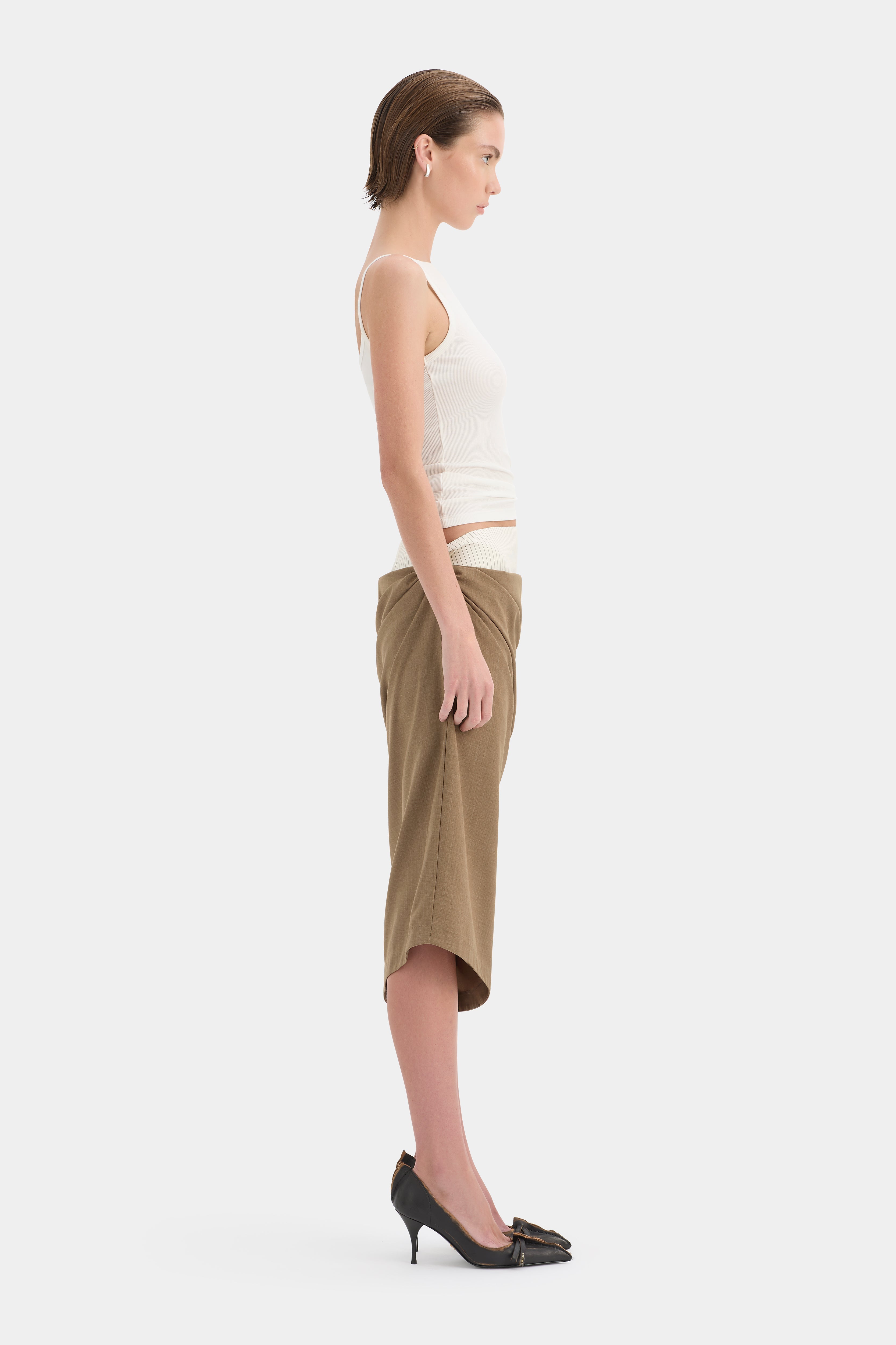 Bastille Layered Midi Skirt
