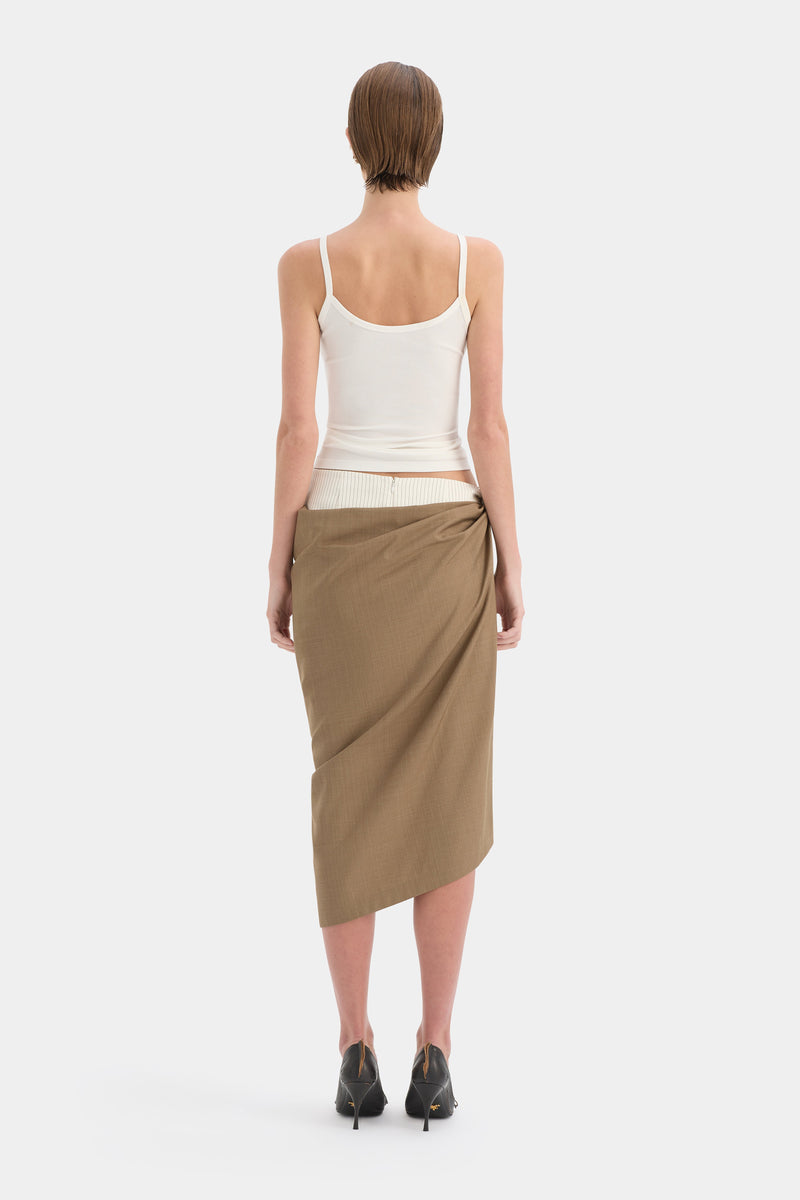 Bastille Layered Midi Skirt