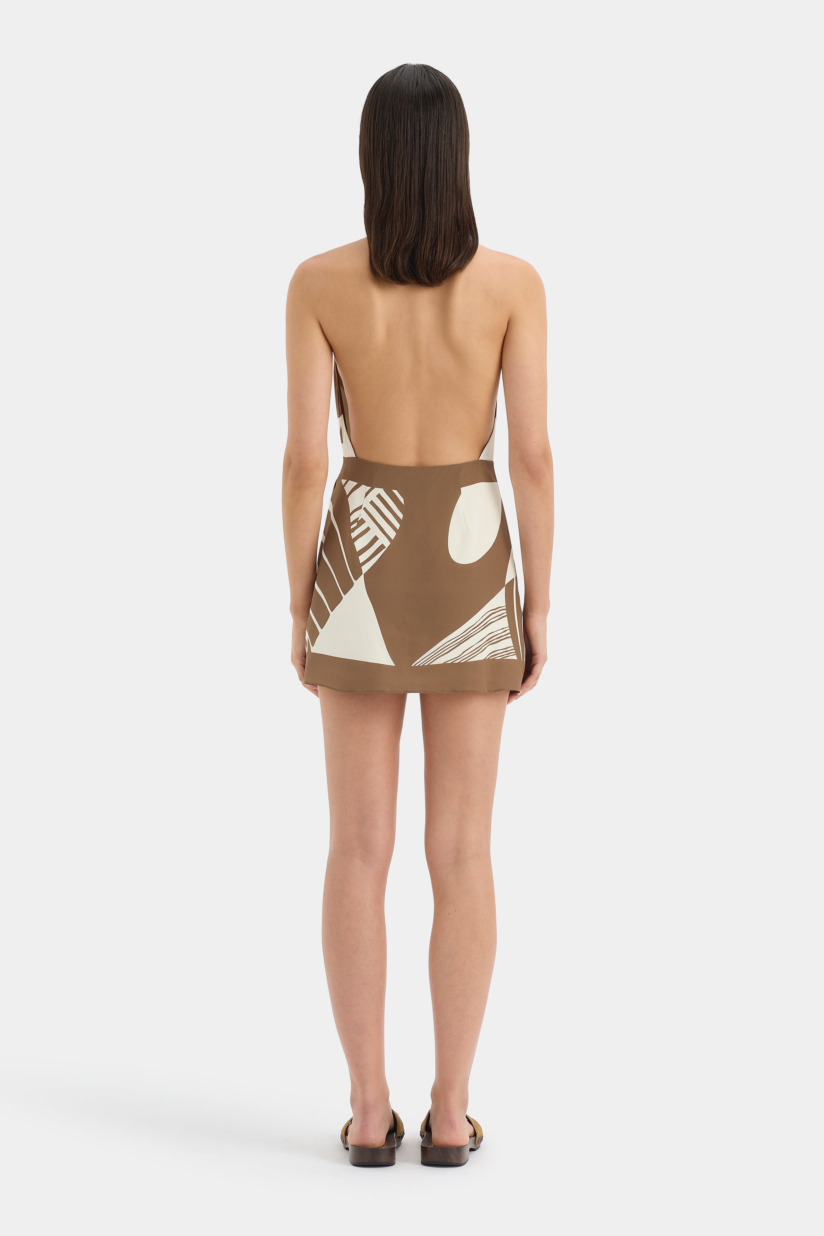 Almara Wrap Halter Mini Dress