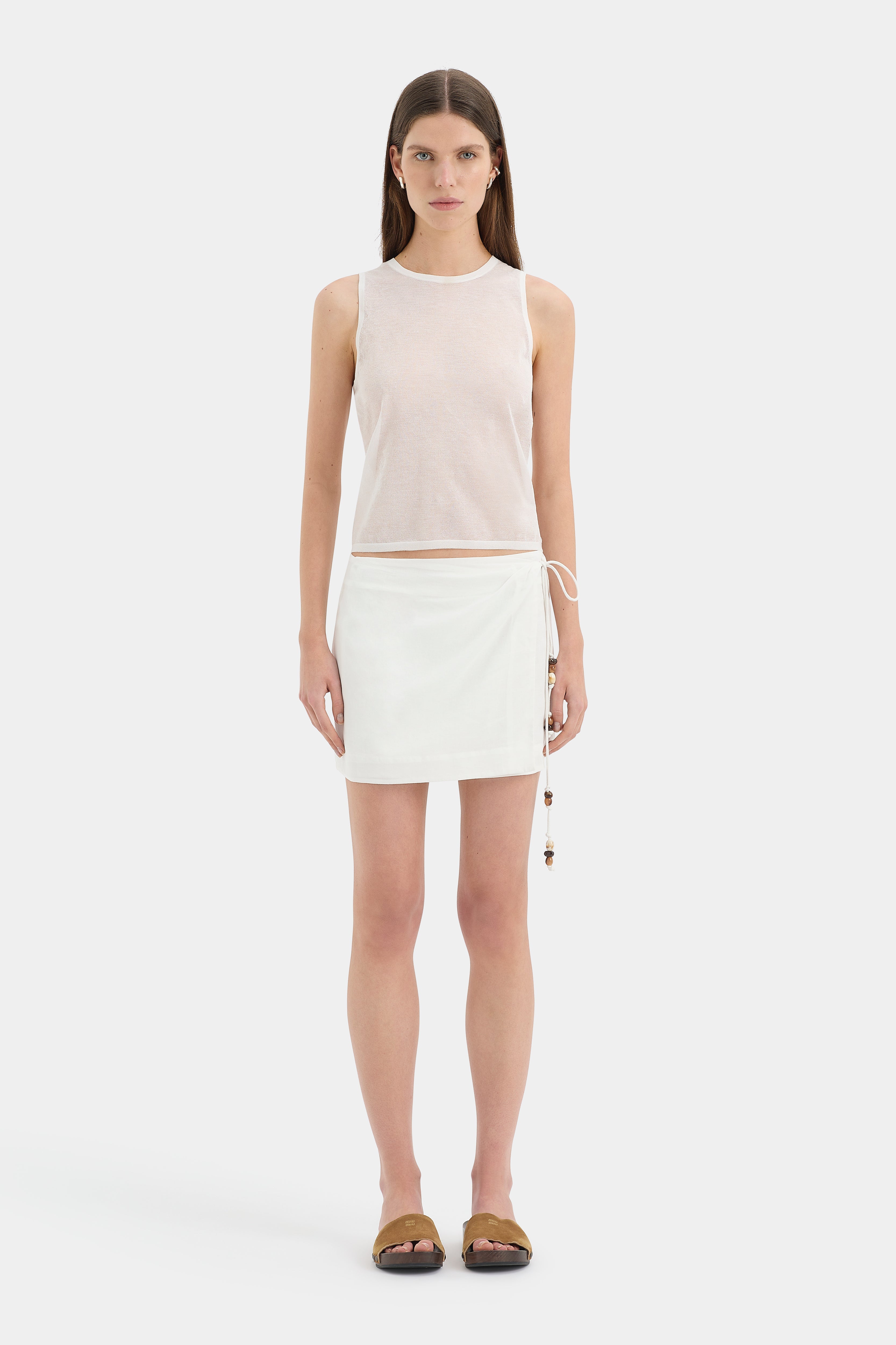 Mini Skirts | Black, White In Wrap & Button Styles | SIR.