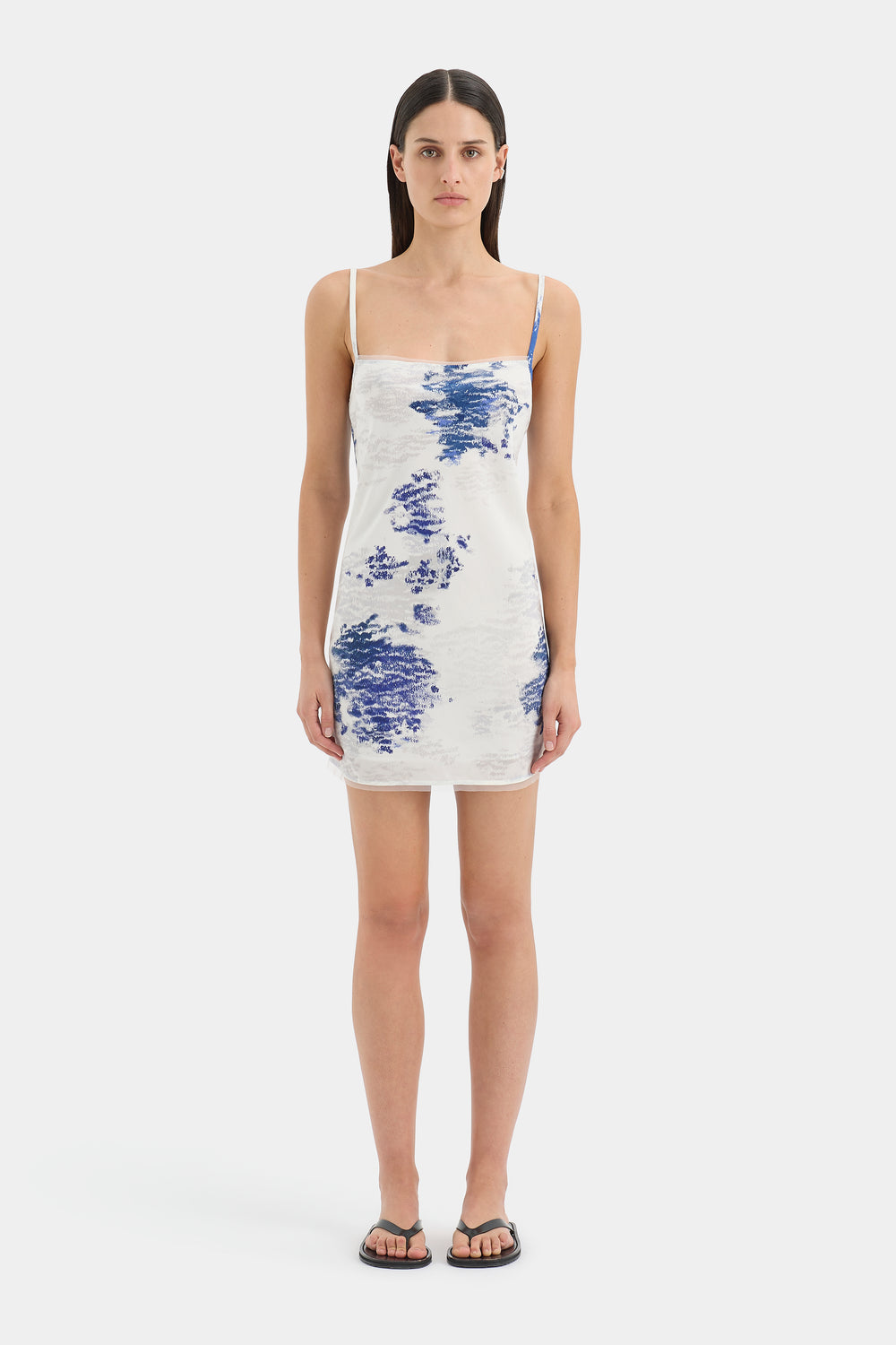 white slip mini dress Sofia Slip Mini Dress