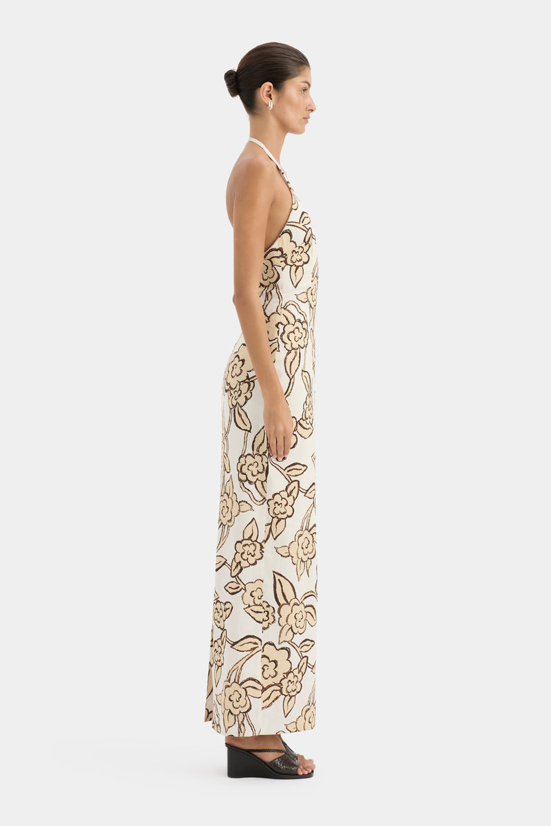 Elodie Halter Midi Dress